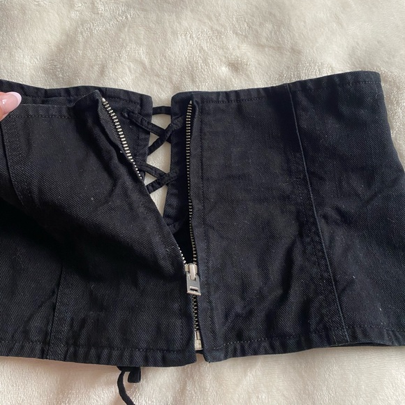 Aritzia Wilfred Jean Denim Tube Top - Picture 10 of 10